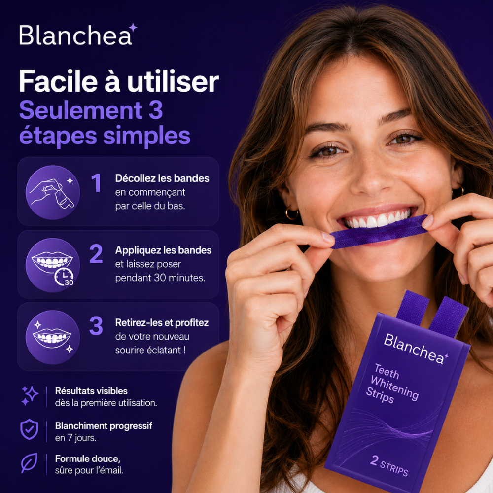 Blanchea - Bandes Blanchissantes Blancheur Immédiate